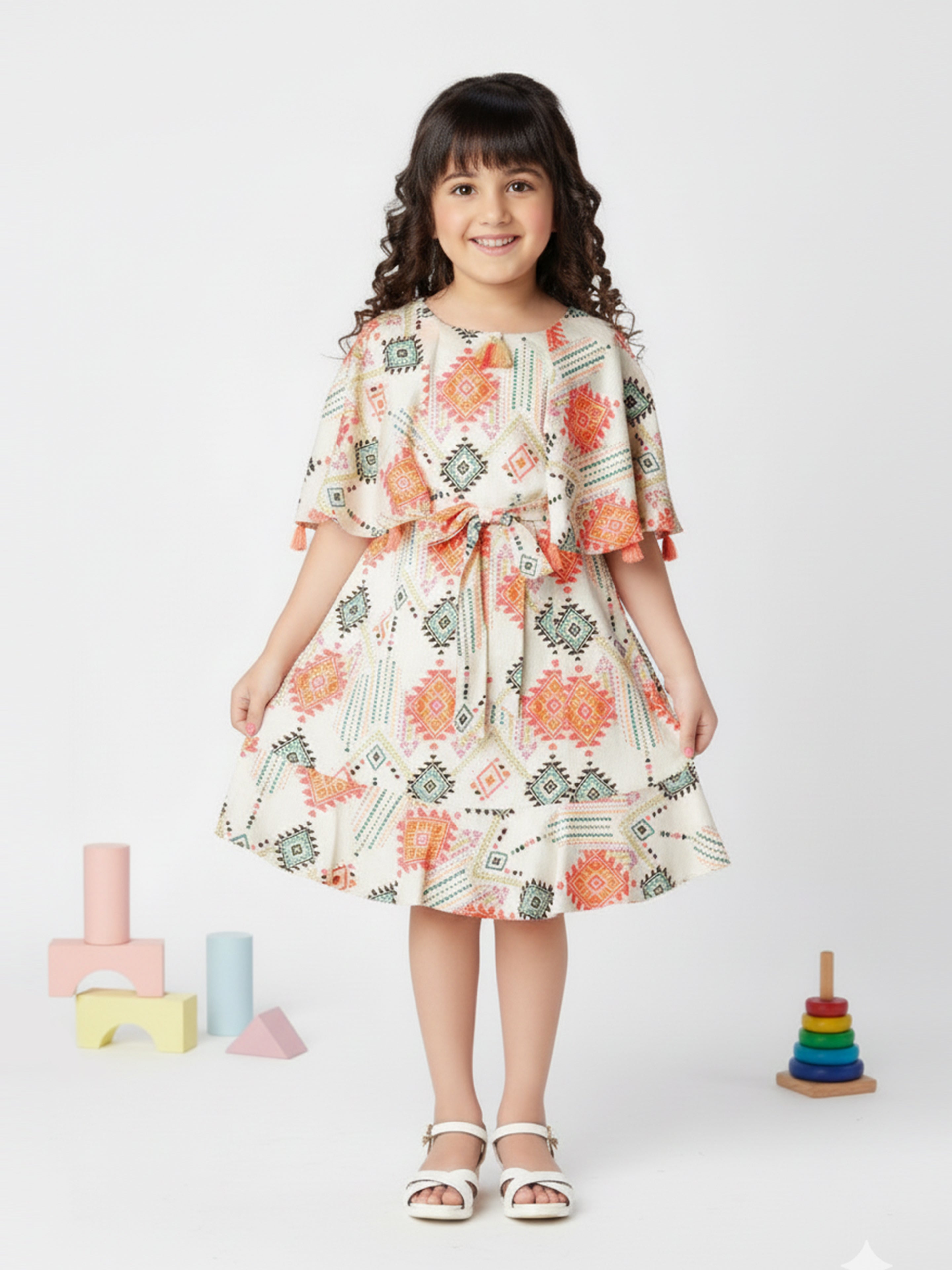 Girls Multi Casual Dress