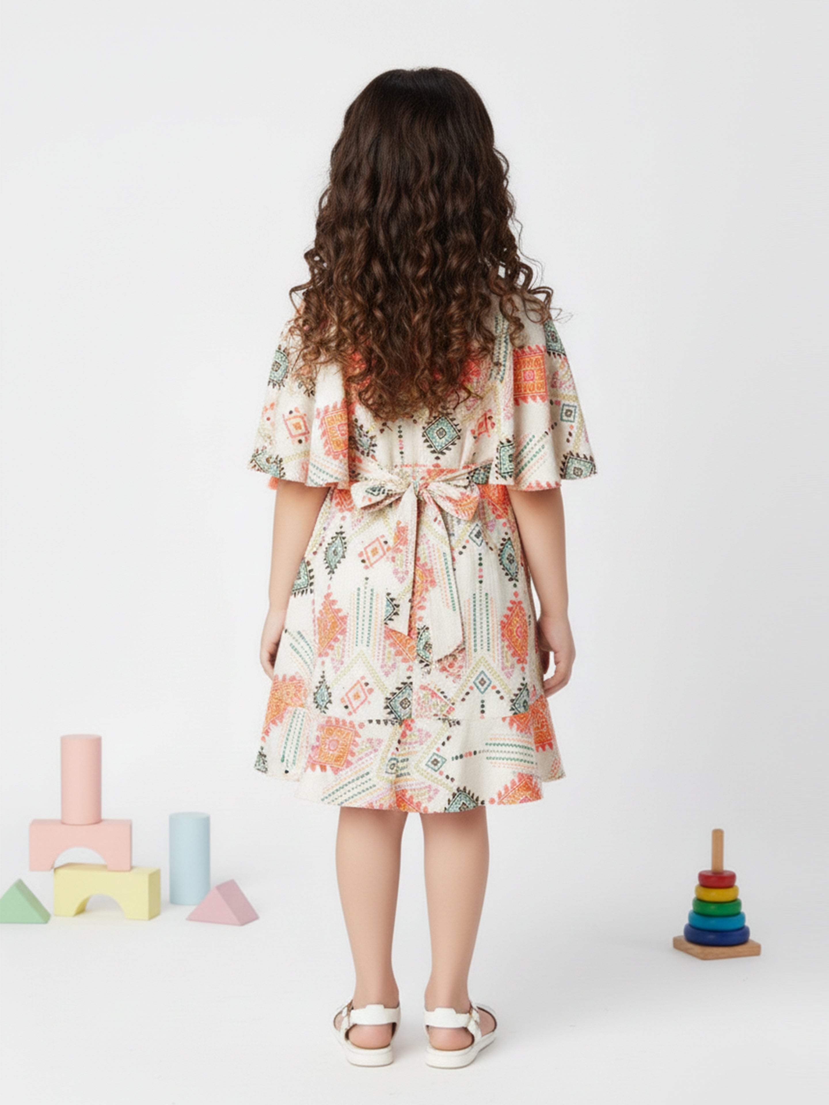 Girls Multi Casual Dress