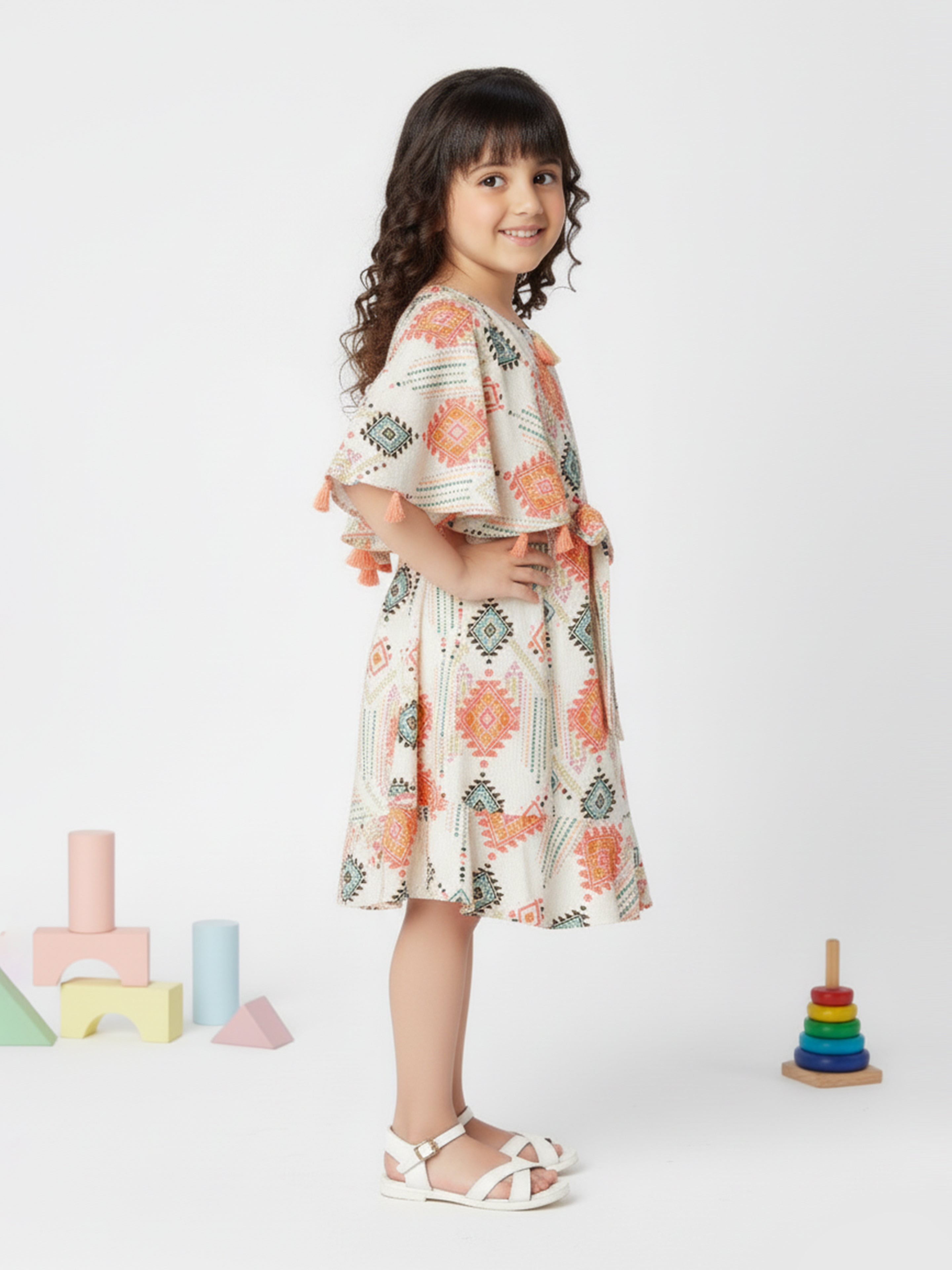 Girls Multi Casual Dress