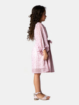 Girls Pink Casual Dress