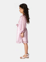 Girls Pink Casual Dress