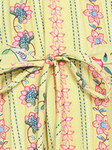 Girls Green Party Wear Dress with Belt