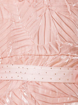 Girls Peach Party Wear Dress Belt with Purse