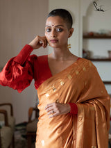 Women's Yellow Modal Viscose Saree