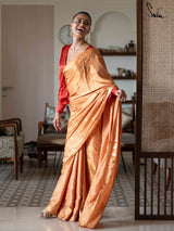 Women's Yellow Modal Viscose Saree