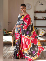 Women's Multicolor Modal Viscose Saree