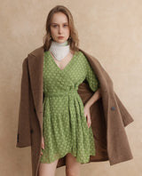 Women's Green Half Sleeves Dress