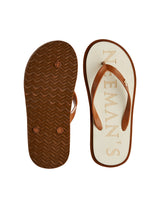 Men's Ivory and Brown Eco Classic Slippers