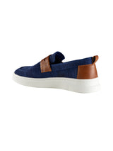 Men's Blue and Tan Brunch Loafers