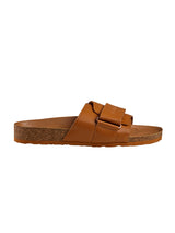 Men's Tan Cork Casual Slides