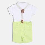 Boys Multicolor Casual Regular Fit Solid Half Sleeves Co-ord Set