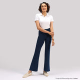 Women's Blue Solid Sports High Rise Trouser - Tall