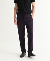 Men's Purple Casual Straight Fit Solid Trouser