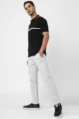 Men's Black Casual Half Sleeves Polo Tshirt