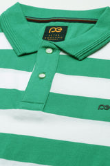 Men's Green Casual Half Sleeves Polo Tshirt