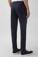 Men's Navy Casual Straight Fit Trouser