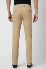 Men's Green Casual Straight Fit Trouser