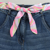 Girls Blue Casual Pant