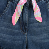 Girls Blue Casual Pant