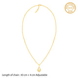 Women's Golden Glint Pendant with Link Chain