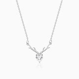 Anushka Sharma Silver Deer Heart Pendant Chain