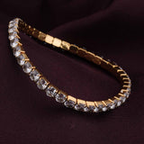 Women's Gold Exquisite Studded Bracelet Waterproof & Anti-Tarnish
