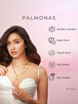 Women's Gold Exquisite Studded Bracelet Waterproof & Anti-Tarnish