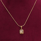 Men's Yellow Stone Gold Necklace Waterproof & Anti-Tarnish