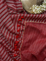 Women's Multicolor Mul Cotton with Zari Saree