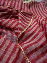 Women's Multicolor Mul Cotton with Zari Saree