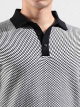 Men's Black Casual Slim Fit Solid Half Sleeves Tshirt