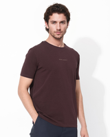 Men's Red Casual Regular Fit Solid Half Sleeves Tshirt