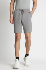 Men's Grey Casual Solid Shorts
