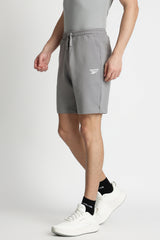 Men's Grey Casual Solid Shorts
