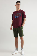 Men's Olive Casual Solid Shorts