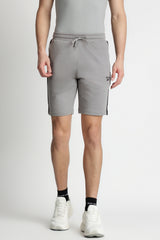 Men's Grey Casual Colorblocked Shorts