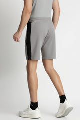 Men's Grey Casual Colorblocked Shorts