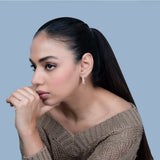 Women's Rosegold Glamour Around Hoops