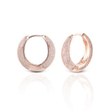 Women's Rosegold Glamour Around Hoops