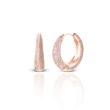 Women's Rosegold Glamour Around Hoops