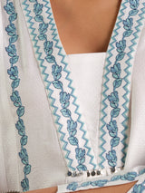 Women's White Daily Solid Full Sleeves Kurta Set