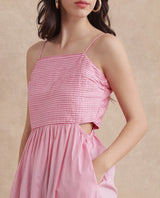 Women's Pink Sleeveless Dress