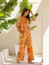 Women's Multicolor Casual Sleeveless Co-ords Set