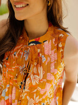 Women's Multicolor Casual Sleeveless Co-ords Set