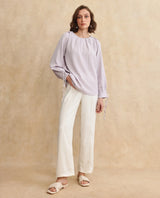 Women's Grey Work Full Sleeves Top