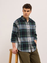 Men's Multicolor Casual Regular Fit Checked Full Sleeves Shirt