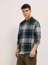 Men's Multicolor Casual Regular Fit Checked Full Sleeves Shirt