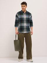 Men's Multicolor Casual Regular Fit Checked Full Sleeves Shirt