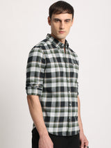 Men's Multicolor Casual Slim Fit Checked Full Sleeves Shirt
