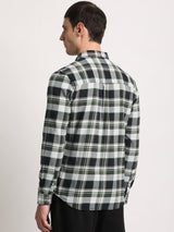 Men's Multicolor Casual Slim Fit Checked Full Sleeves Shirt
